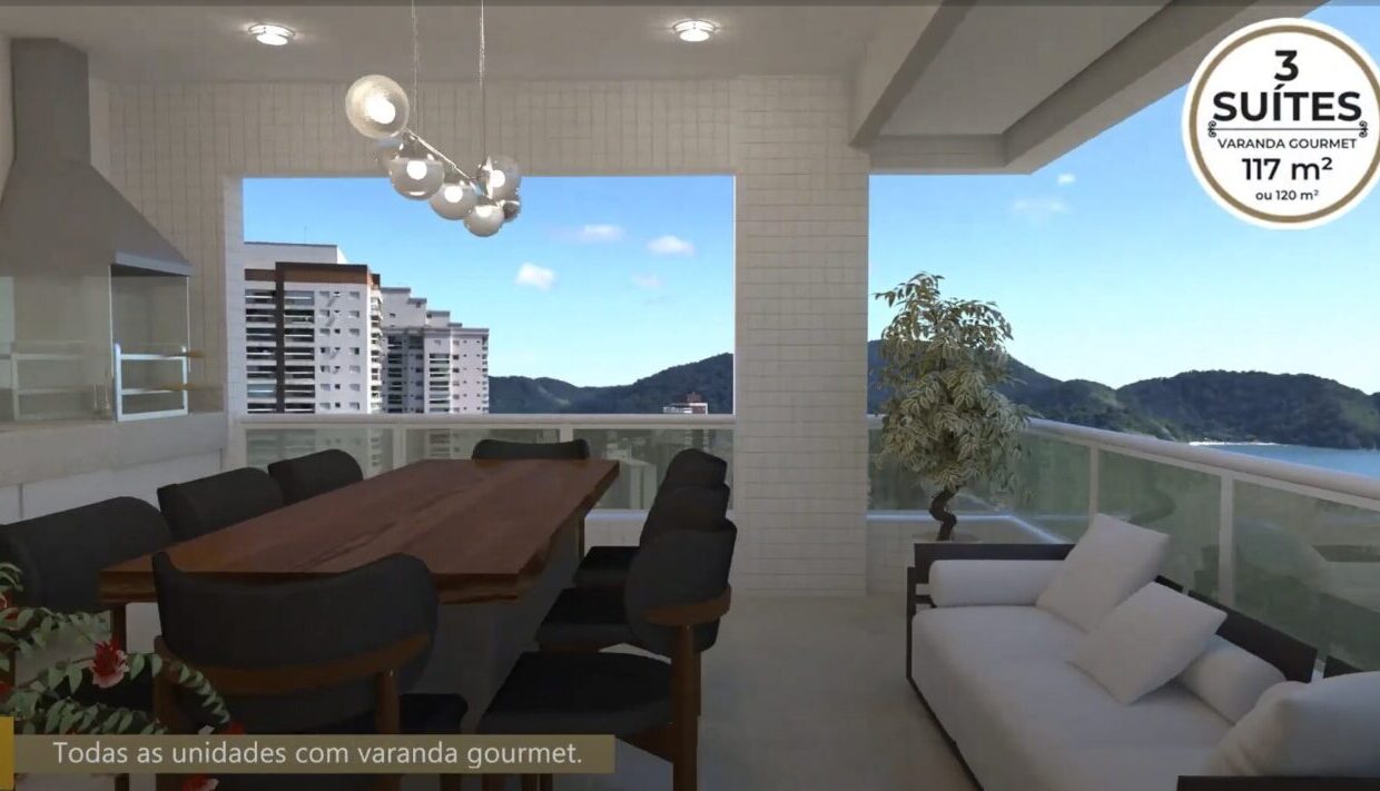 Residencial Elegance- 3 suites - varanda gourmet 02