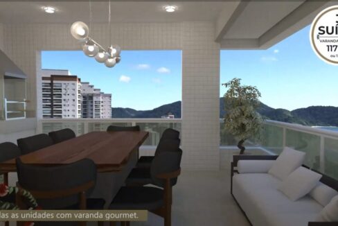 Residencial Elegance- 3 suites - varanda gourmet 02